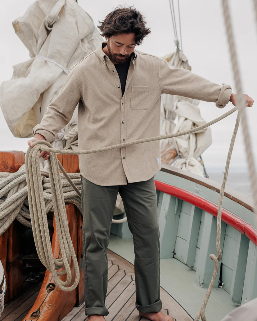 Modern Melton Wool Shirt (M) - Image 10