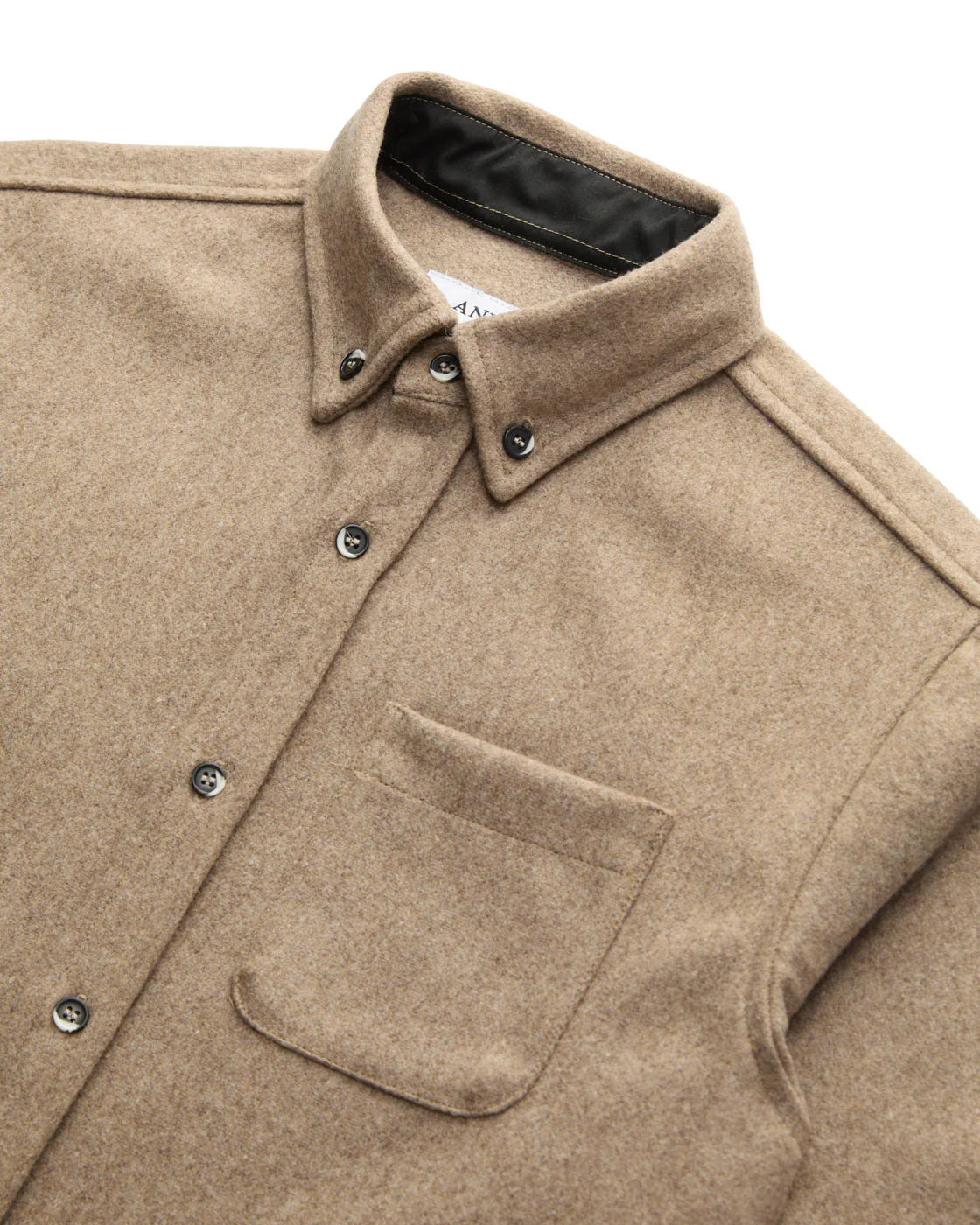 Modern Melton Wool Shirt (M) - Image 14