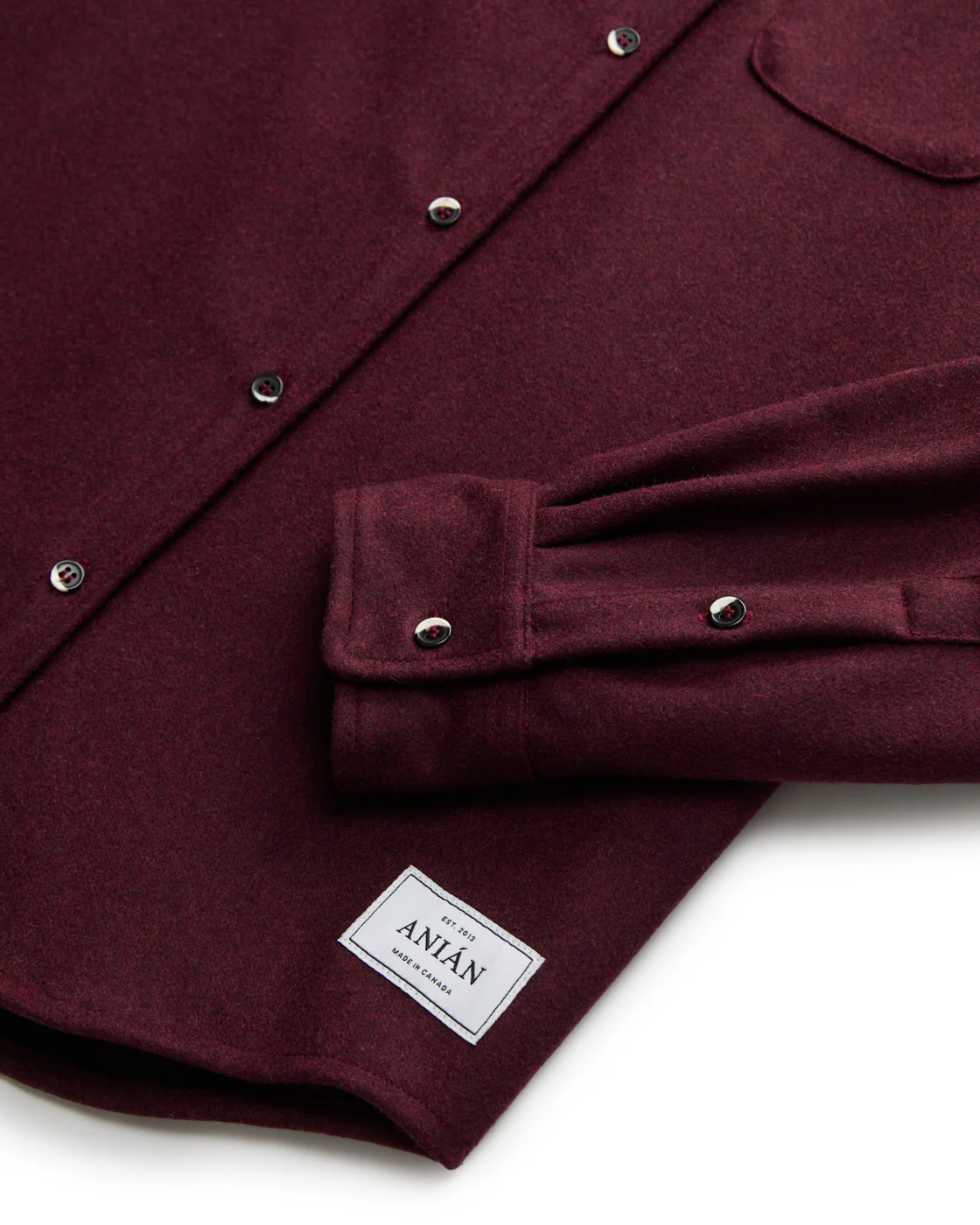 Modern Melton Wool Shirt (M) - Image 23