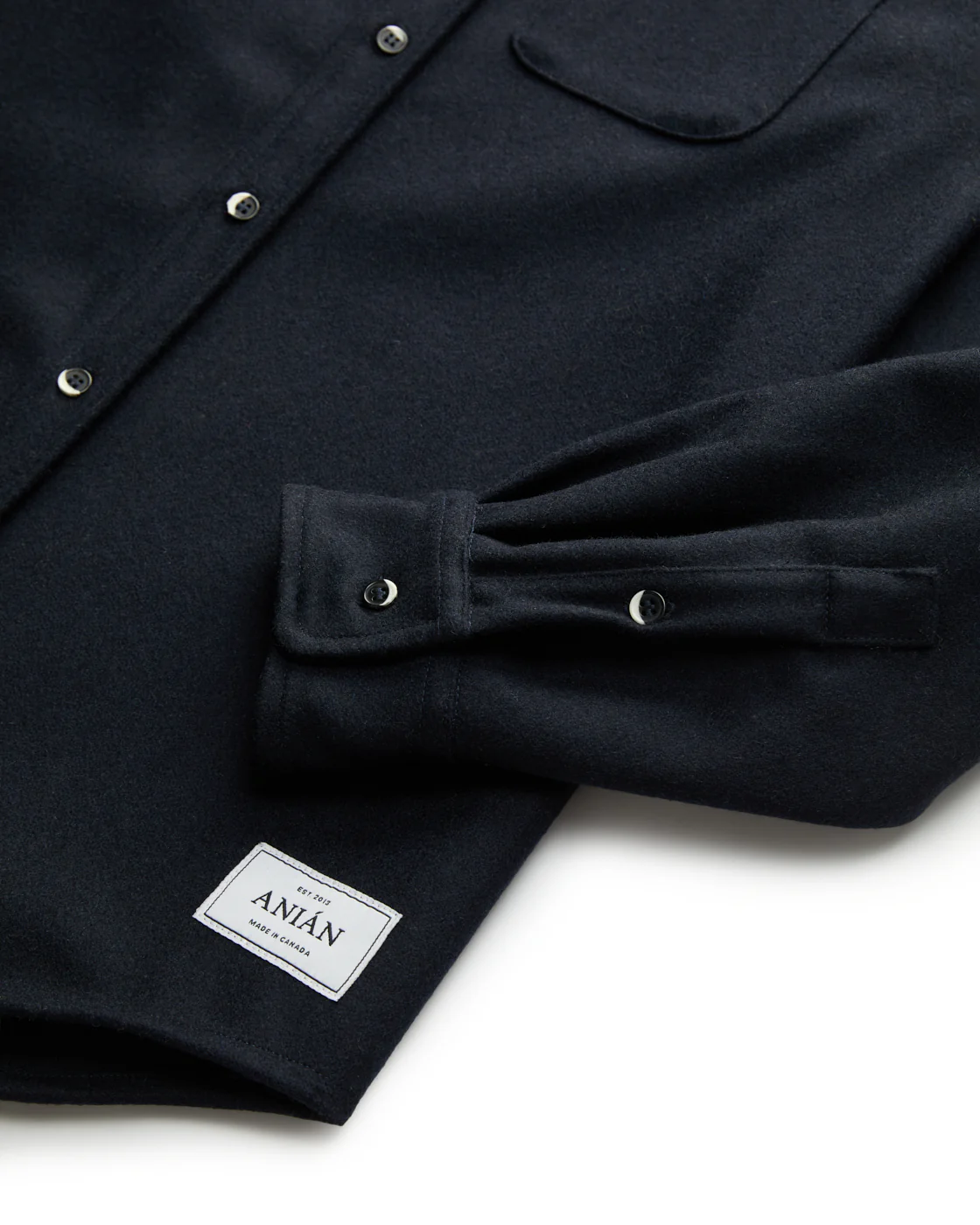 Modern Melton Wool Shirt (M) - Image 30