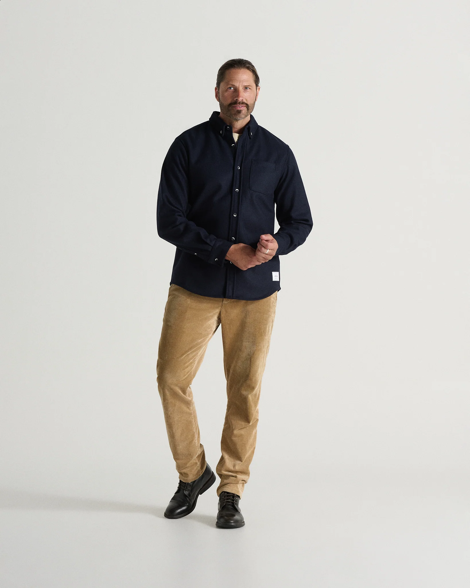 Modern Melton Wool Shirt (M) - Image 34