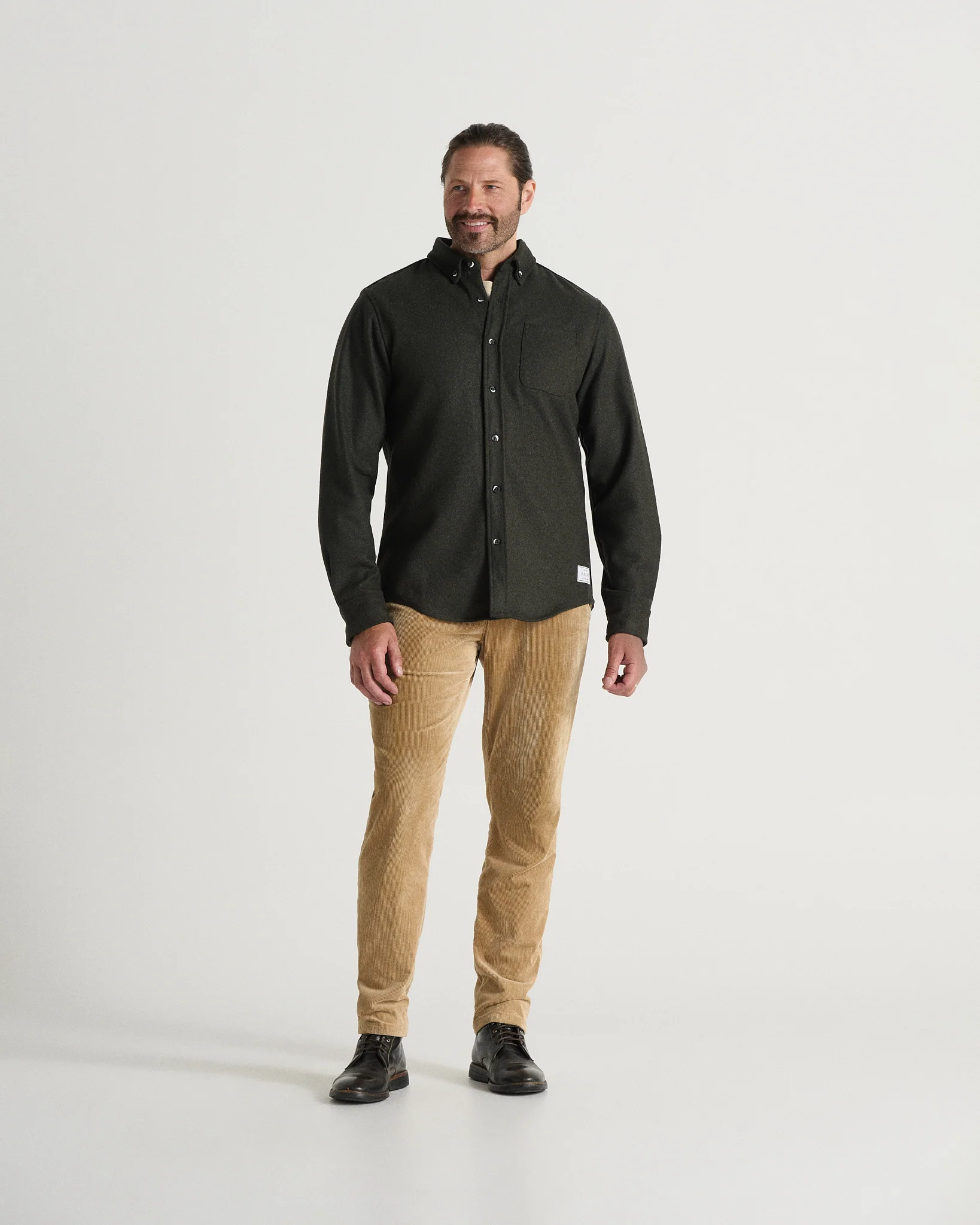 Modern Melton Wool Shirt (M) - Image 43