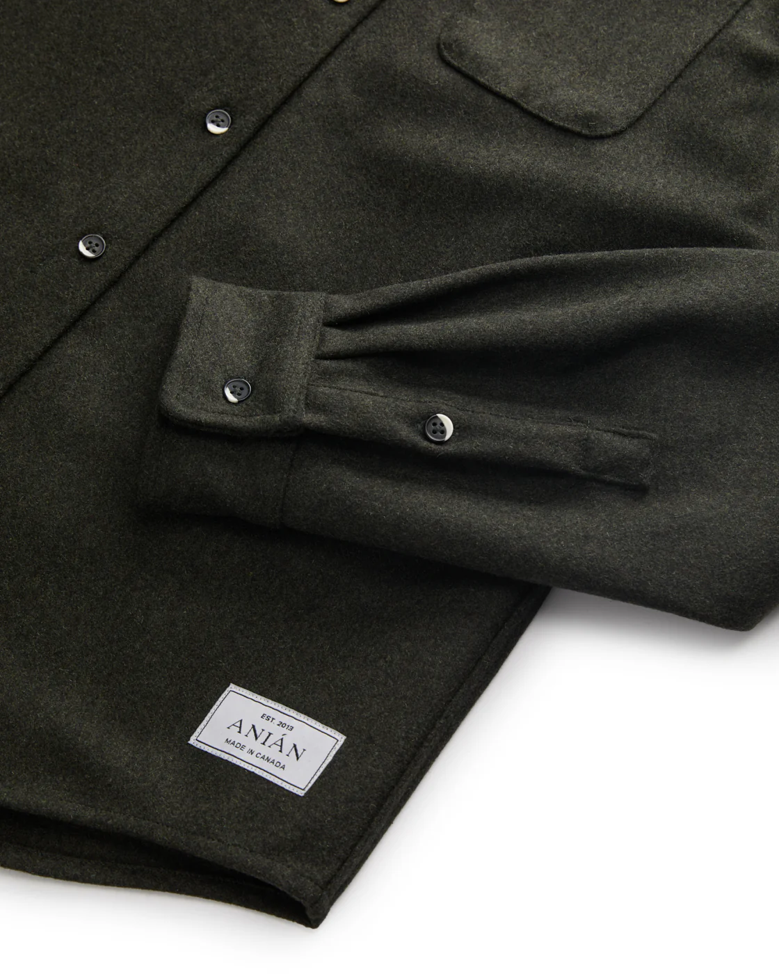 Modern Melton Wool Shirt (M) - Image 46