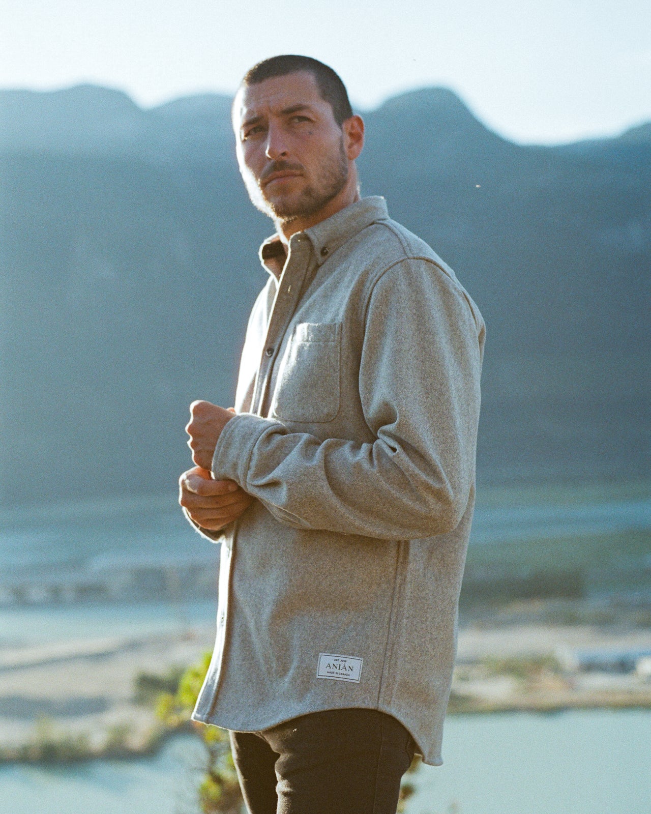 Modern Melton Wool Shirt (M) - Image 47