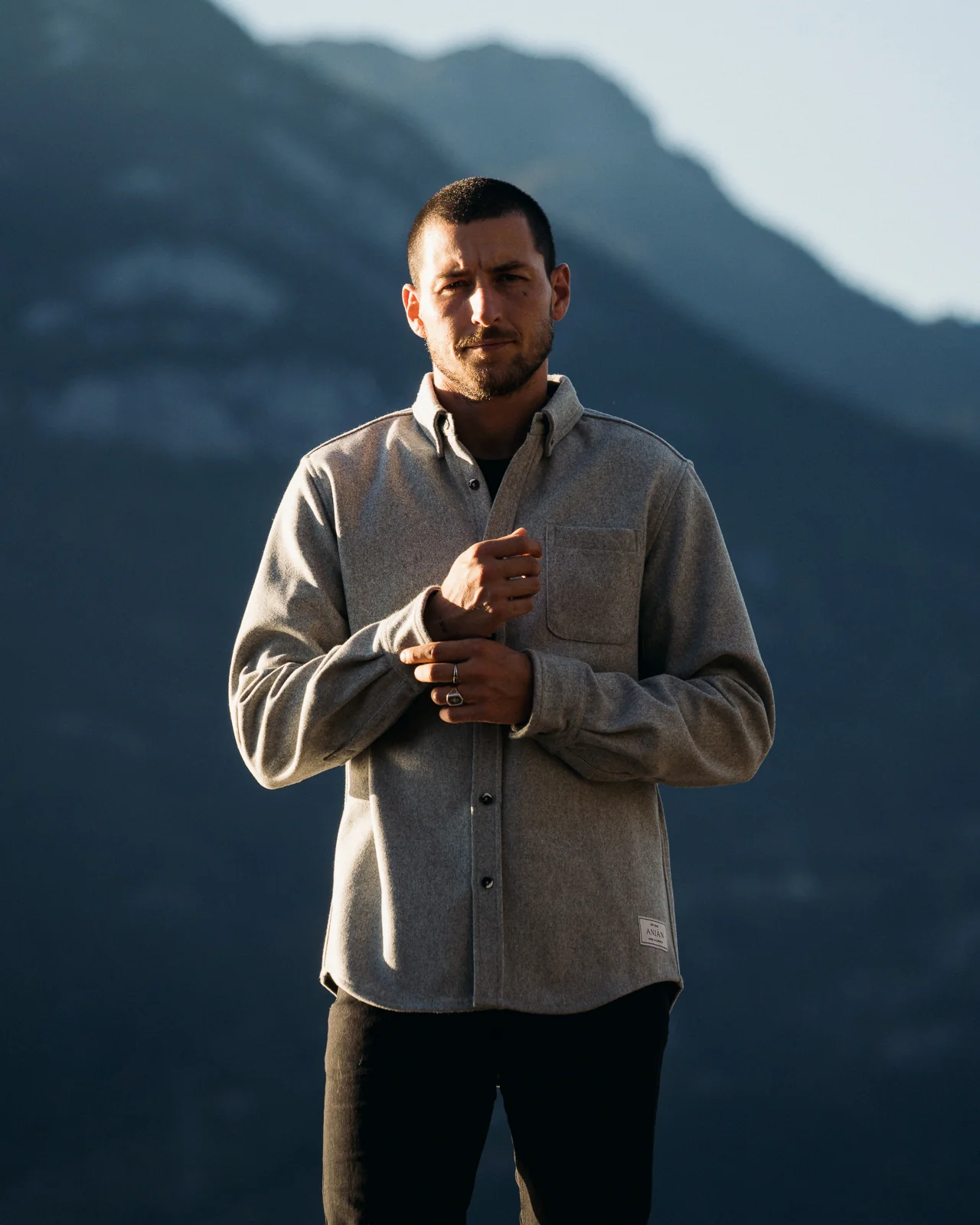 Modern Melton Wool Shirt (M) - Image 50