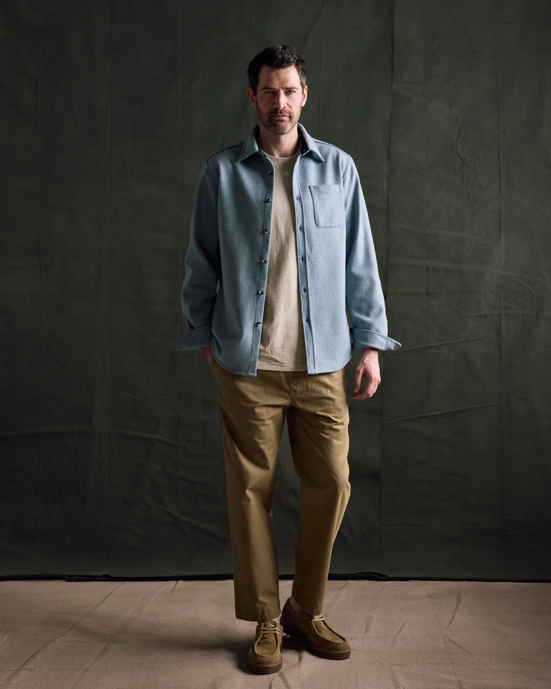 Modern Melton Wool Shirt (M) - Image 53