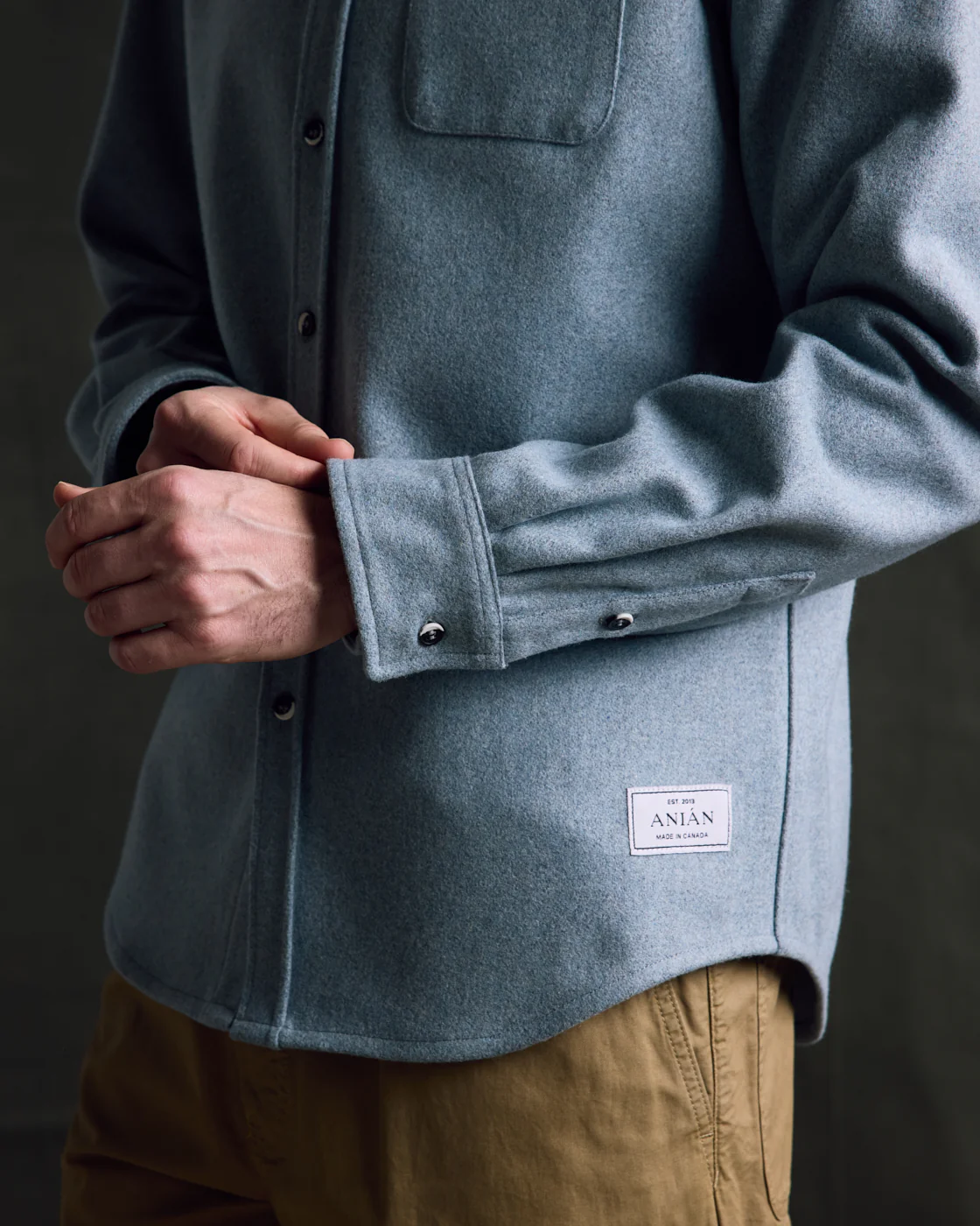 Modern Melton Wool Shirt (M) - Image 54