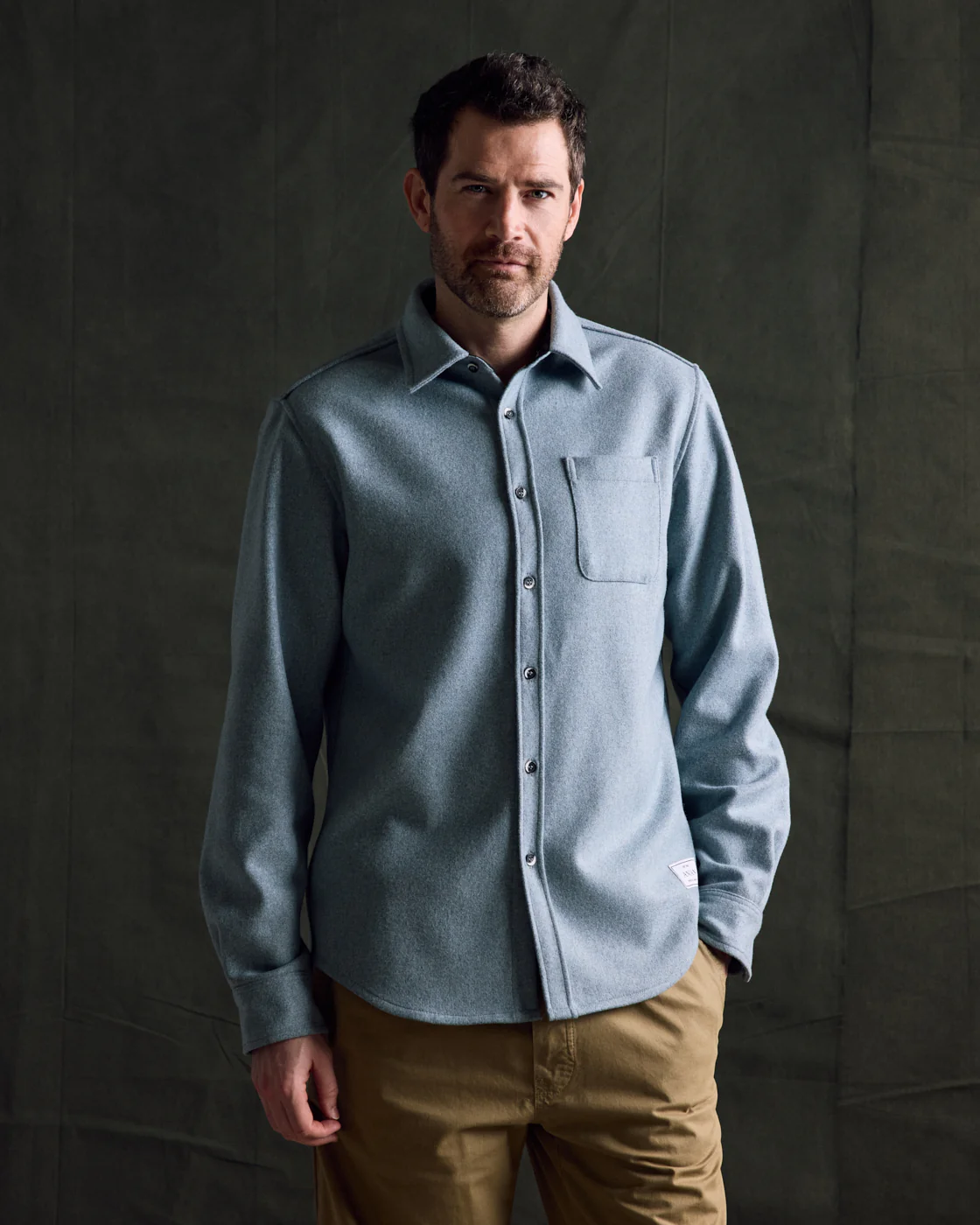 Modern Melton Wool Shirt (M) - Image 55