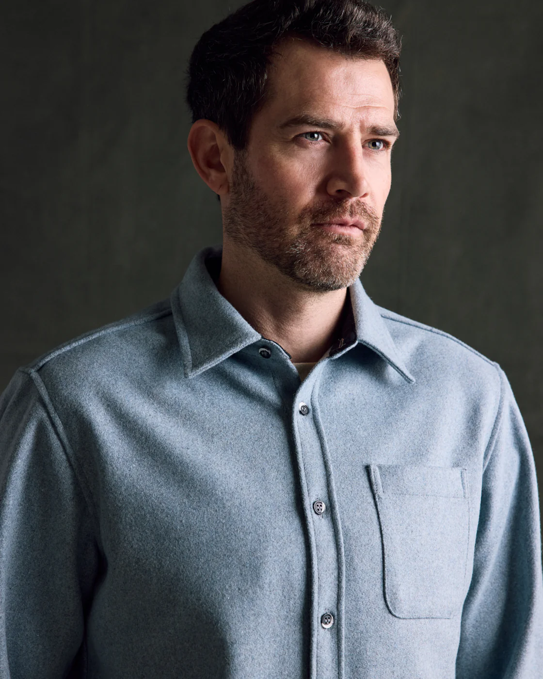 Modern Melton Wool Shirt (M) - Image 56