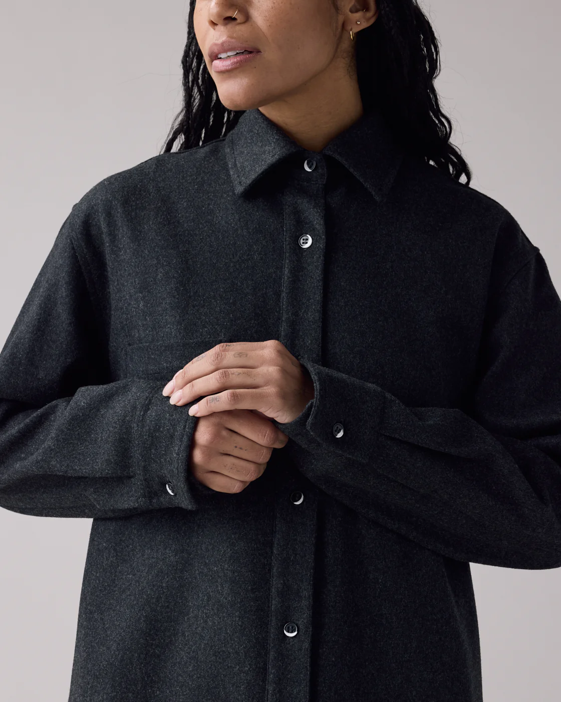 Relaxed Lightweight Melton Wool (400GSM) - Image 10