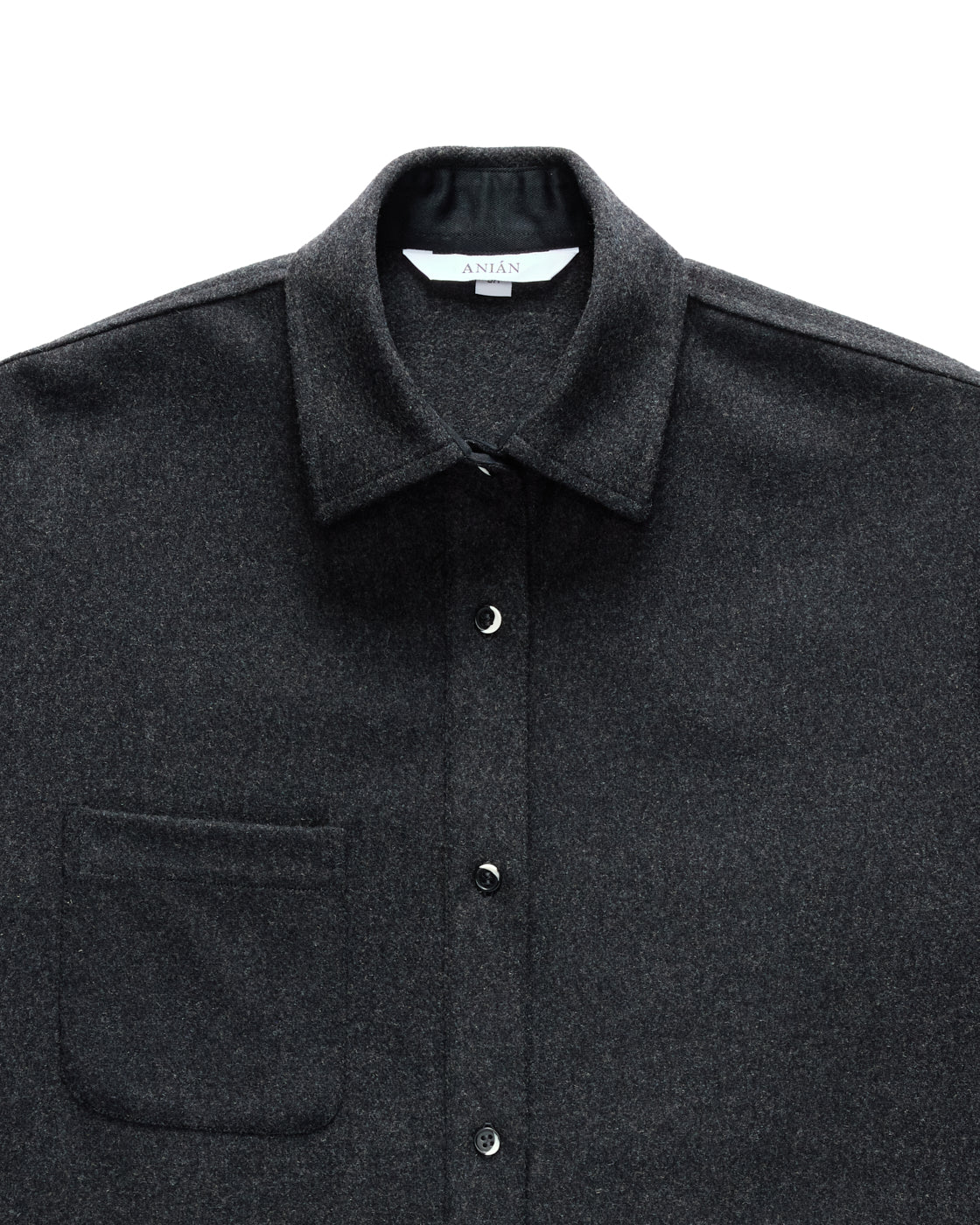 Relaxed Modern Melton Wool Shirt (600GSM) - Image 14