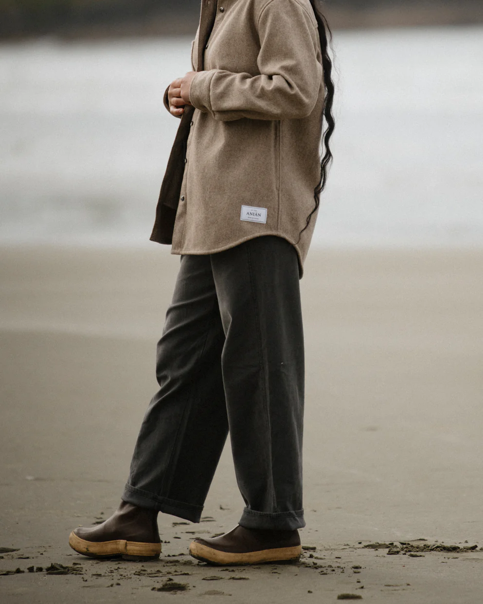 Relaxed Modern Melton Wool Shirt (600GSM) - Image 2
