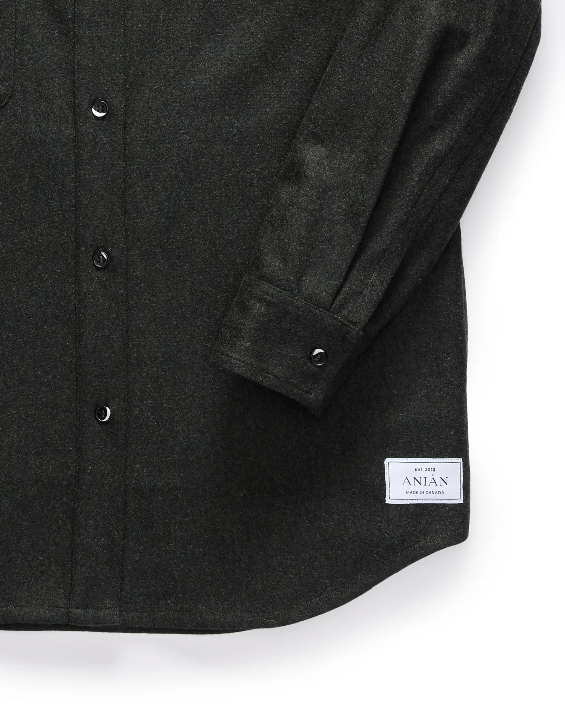 Relaxed Modern Melton Wool Shirt (600GSM) - Image 21