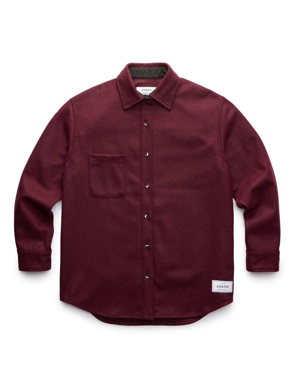 Relaxed Modern Melton Wool Shirt (600GSM) - Image 22