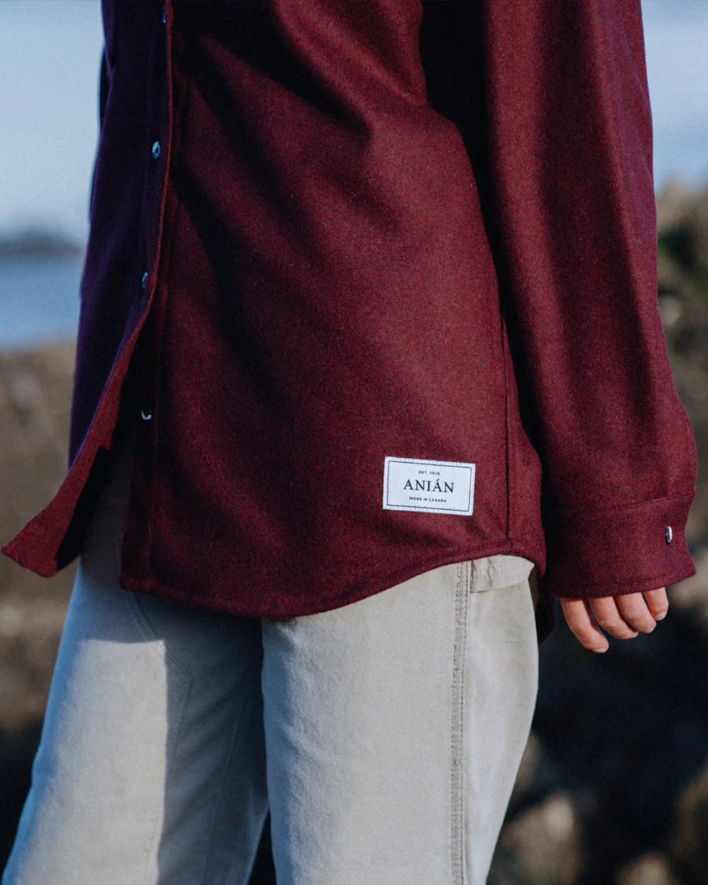 Relaxed Modern Melton Wool Shirt (600GSM) - Image 25