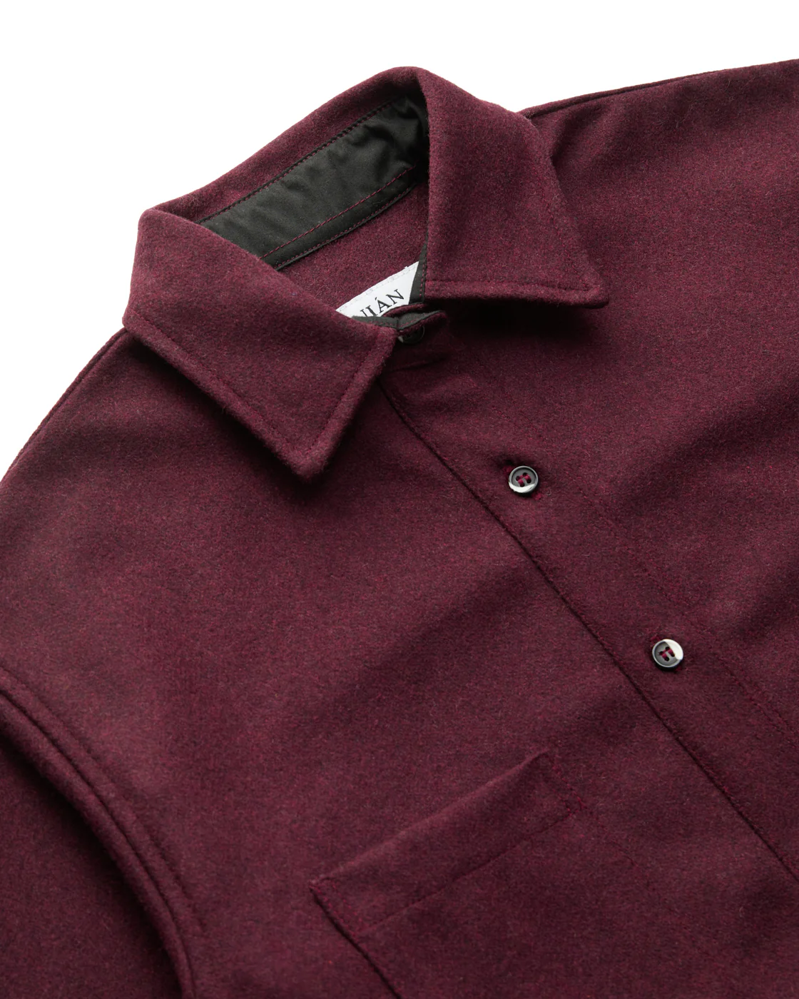 Relaxed Modern Melton Wool Shirt (600GSM) - Image 26