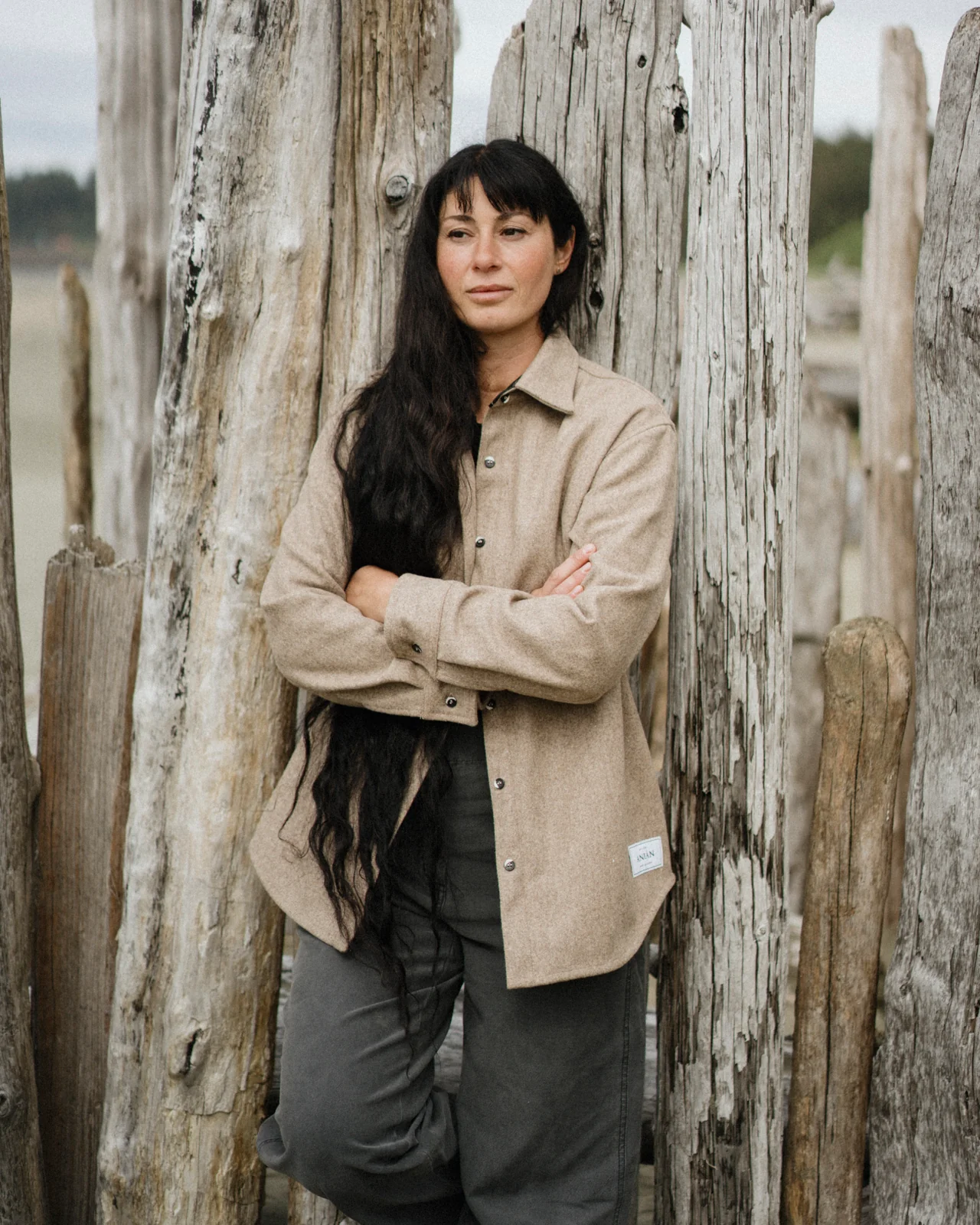 Relaxed Modern Melton Wool Shirt (600GSM) - Image 3