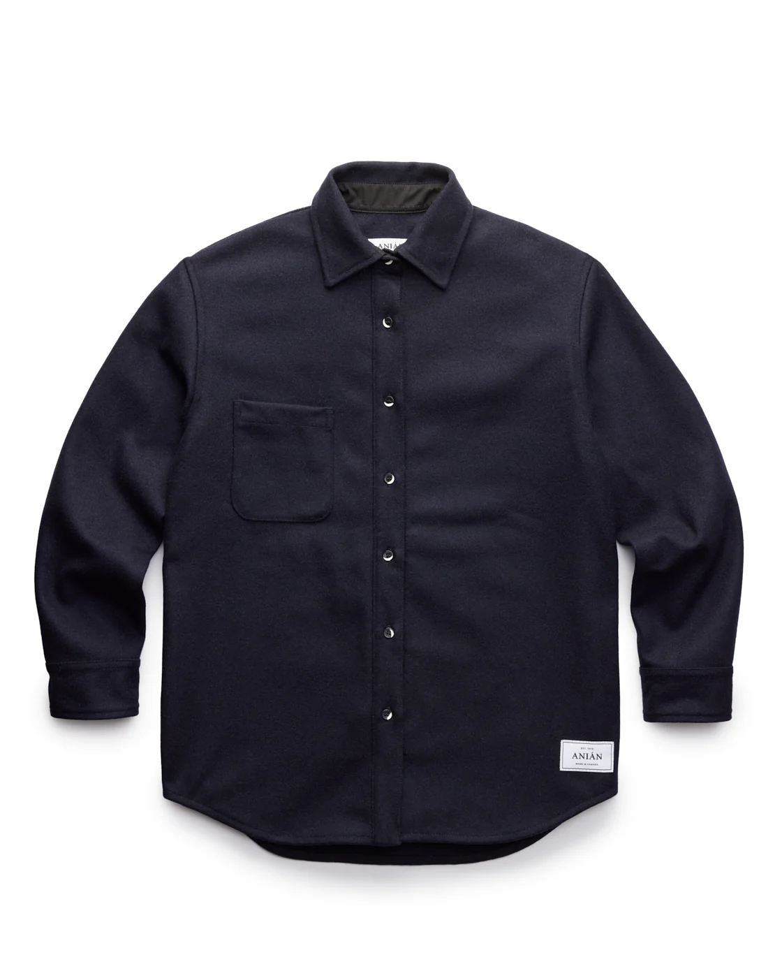 Relaxed Modern Melton Wool Shirt (600GSM) - Image 33