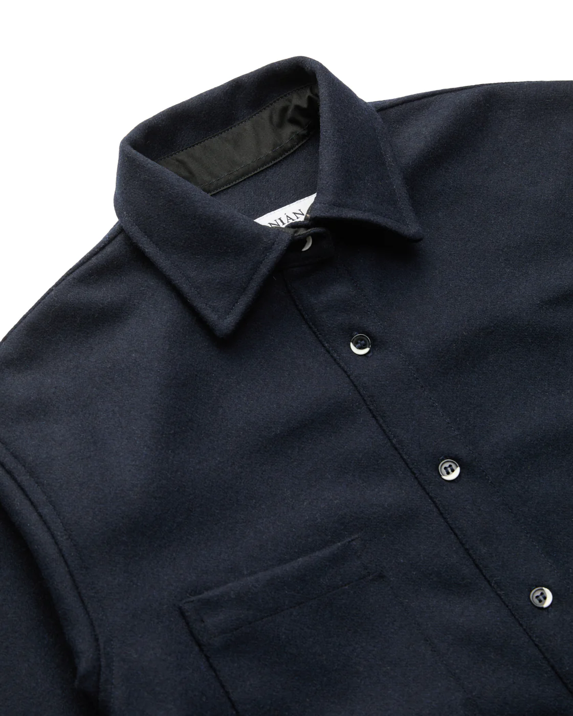 Relaxed Modern Melton Wool Shirt (600GSM) - Image 37