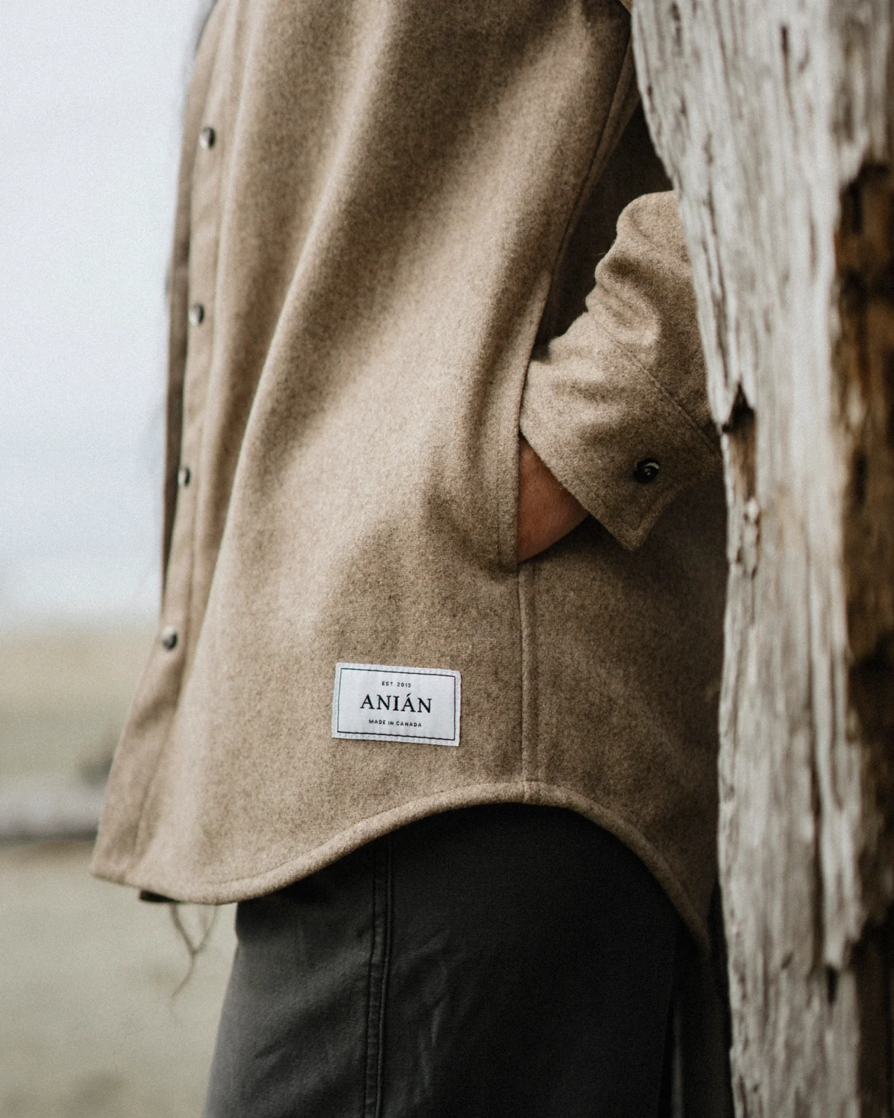 Relaxed Modern Melton Wool Shirt (600GSM) - Image 4
