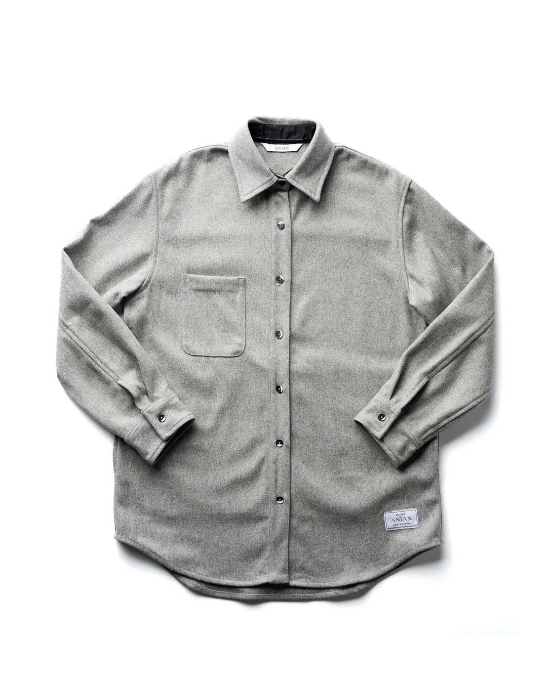 Relaxed Modern Melton Wool Shirt (600GSM) - Image 42
