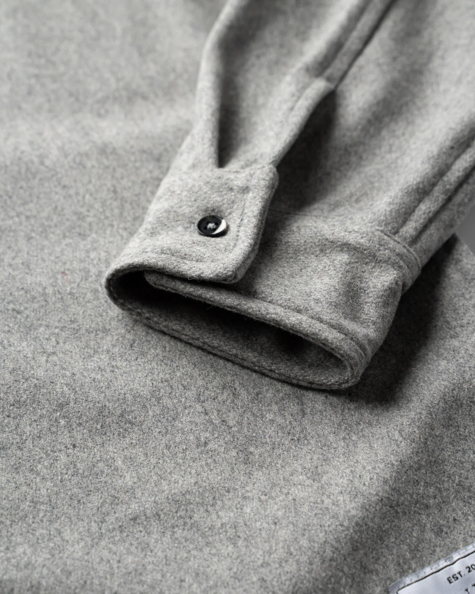 Relaxed Modern Melton Wool Shirt (600GSM) - Image 48