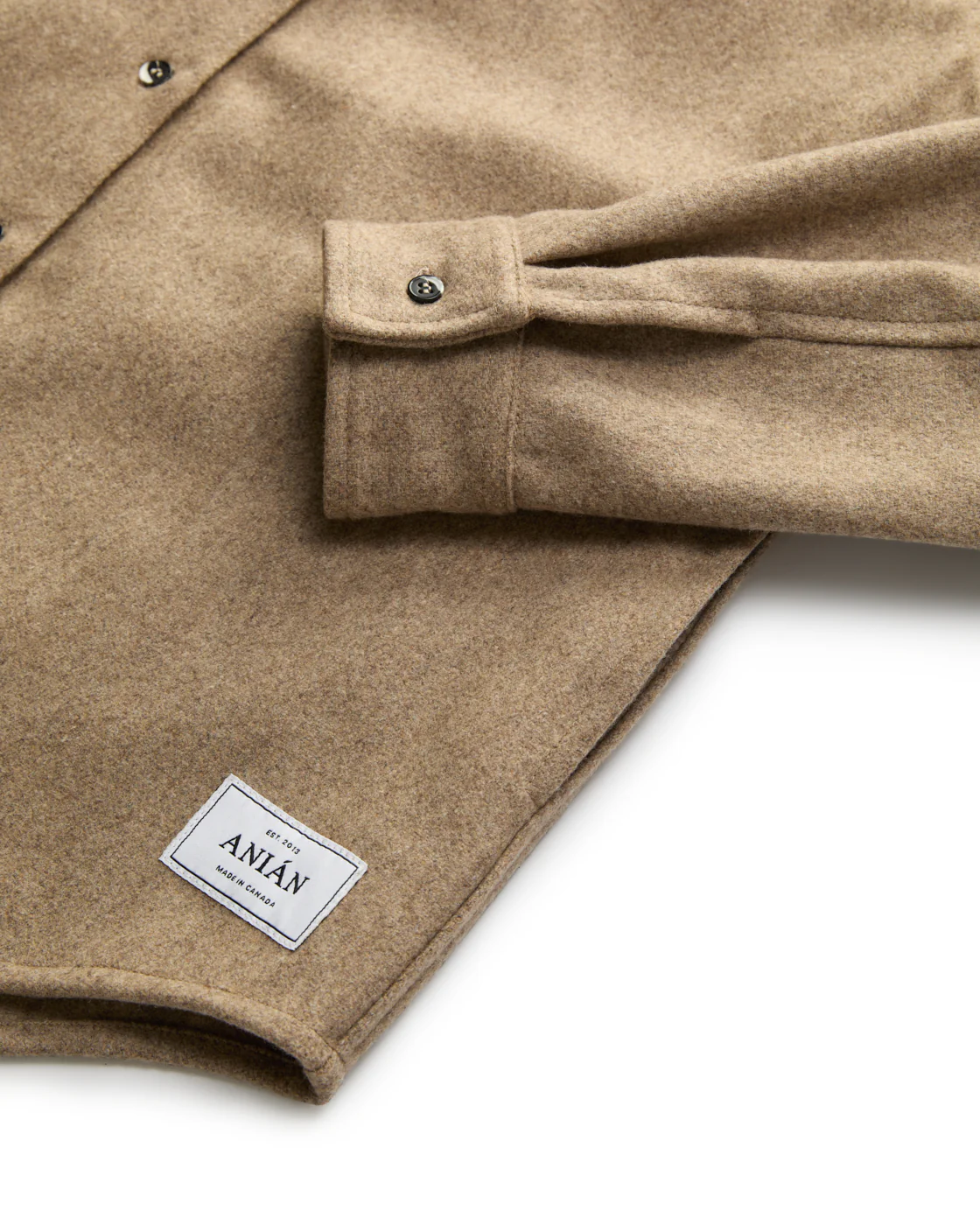 Relaxed Modern Melton Wool Shirt (600GSM) - Image 6