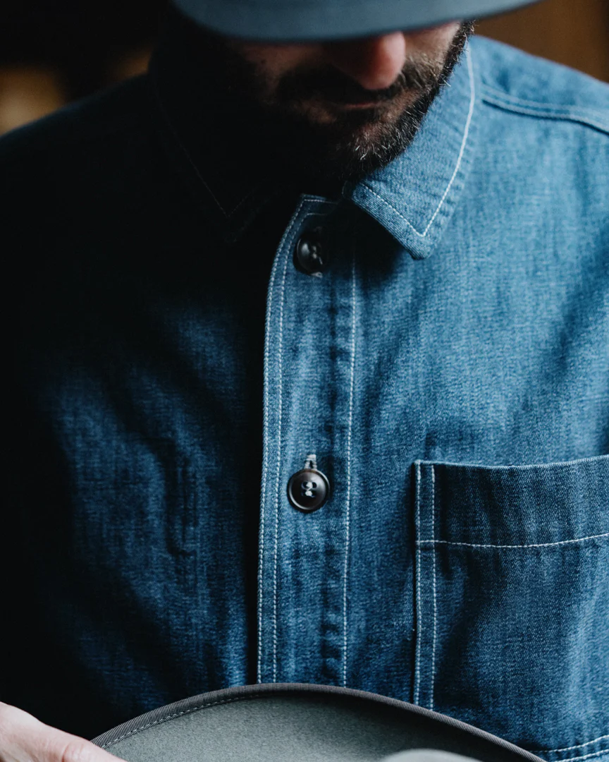 Denim Chore Coat (M) - Image 3