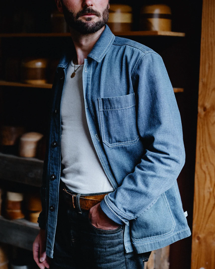 Denim Chore Coat (M) - Image 4