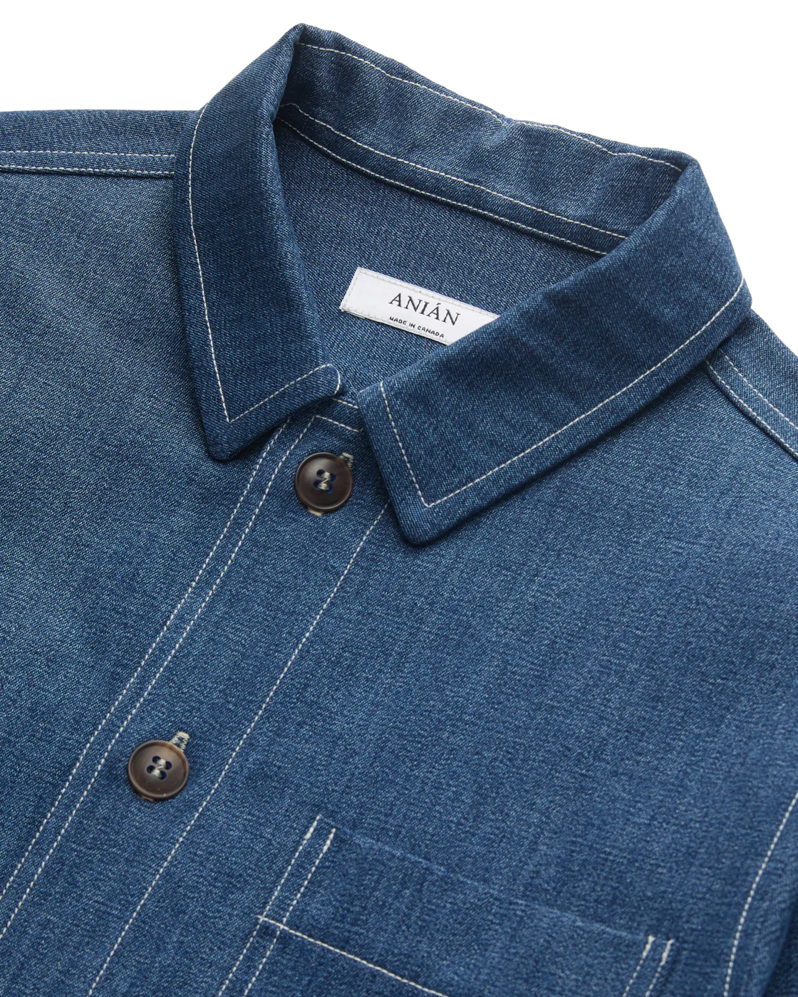 Denim Chore Coat (M) - Image 8