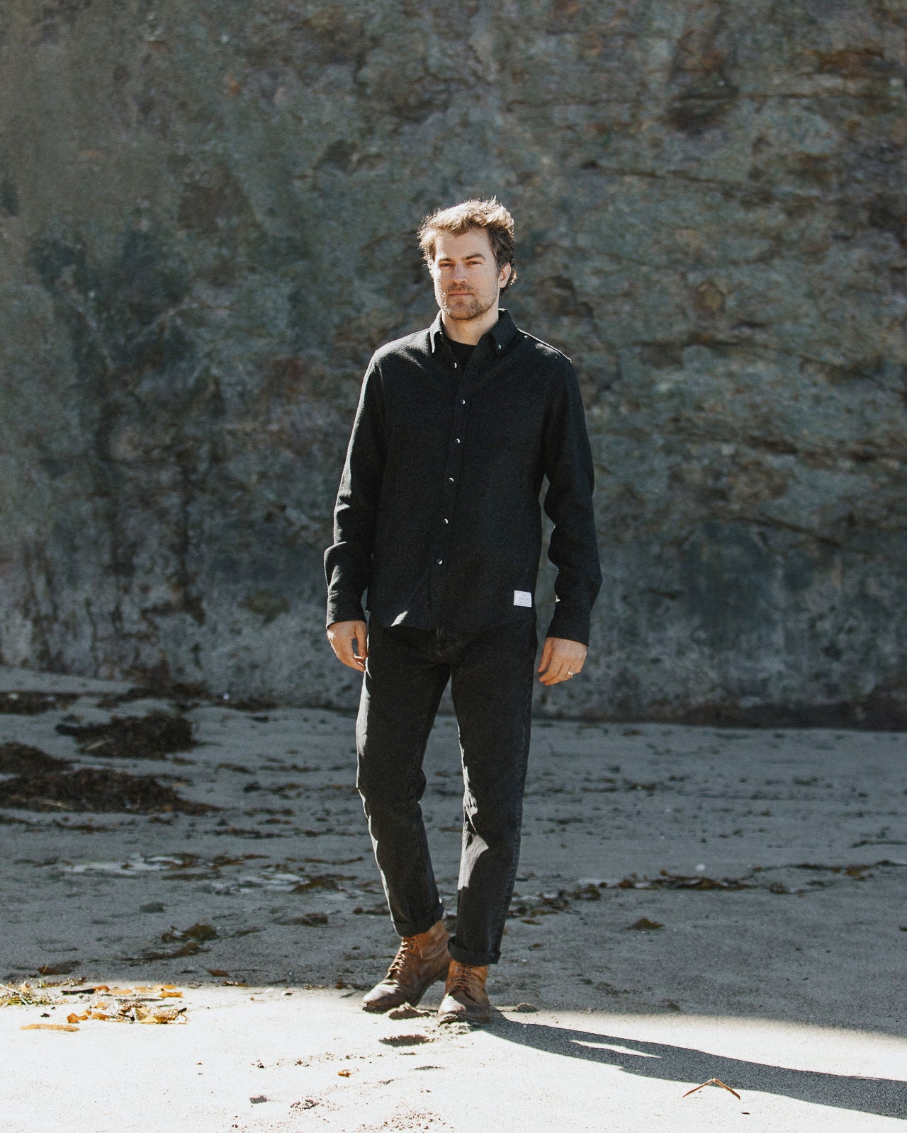 Lightweight Melton Wool Shirt - Image 11