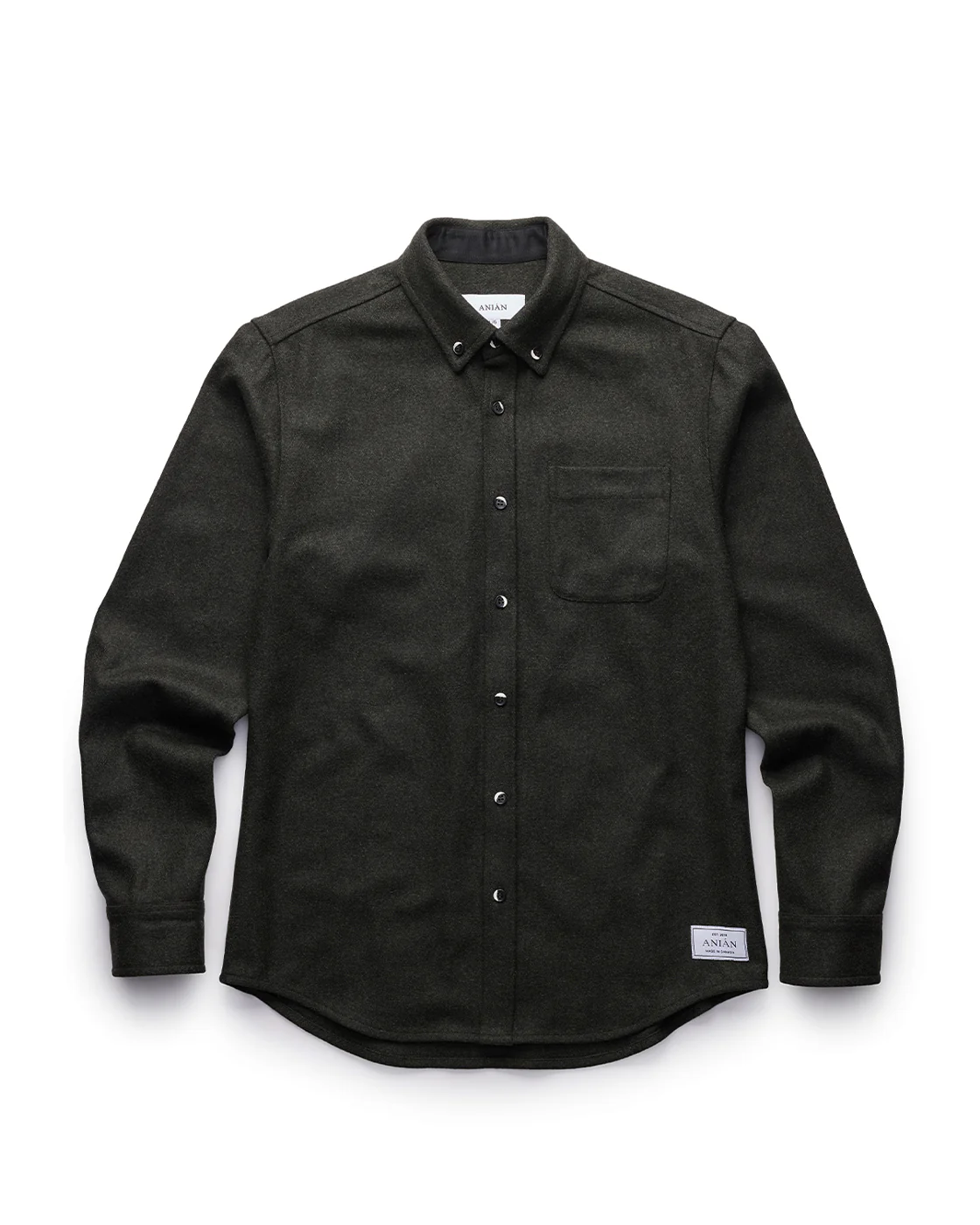 Lightweight Melton Wool Shirt - Image 12