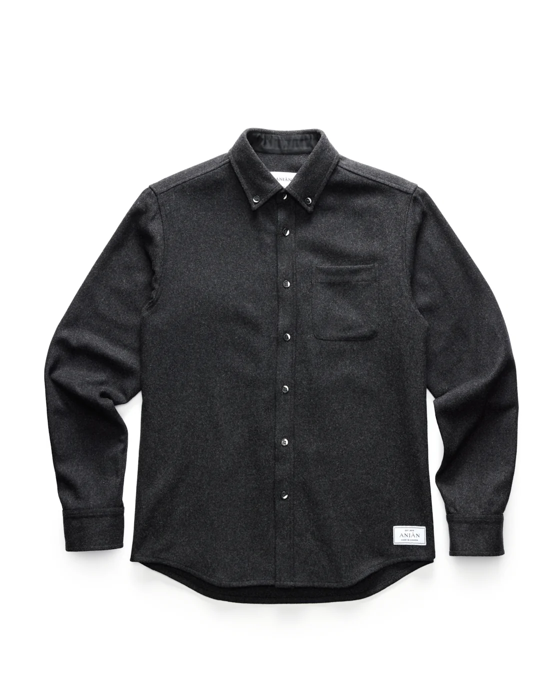 Lightweight Melton Wool Shirt - Image 8