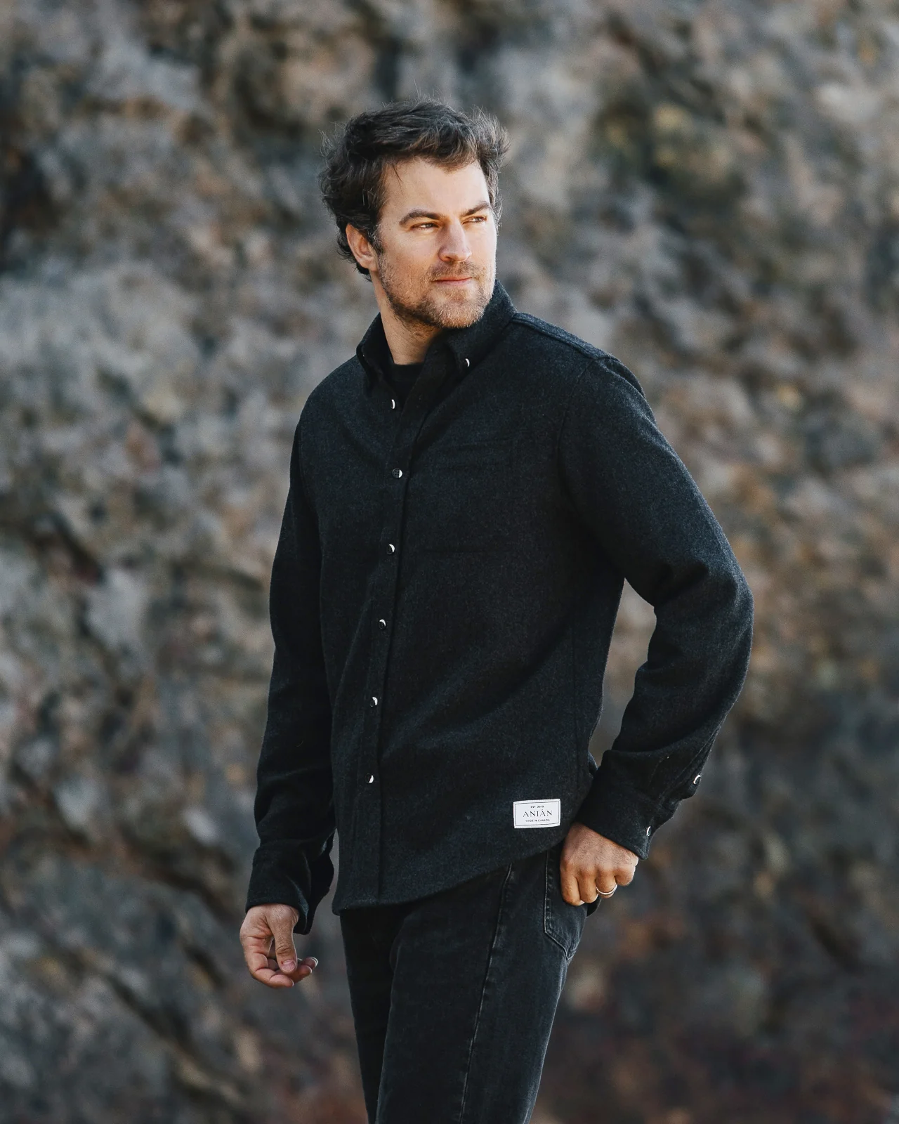 Lightweight Melton Wool Shirt - Image 9