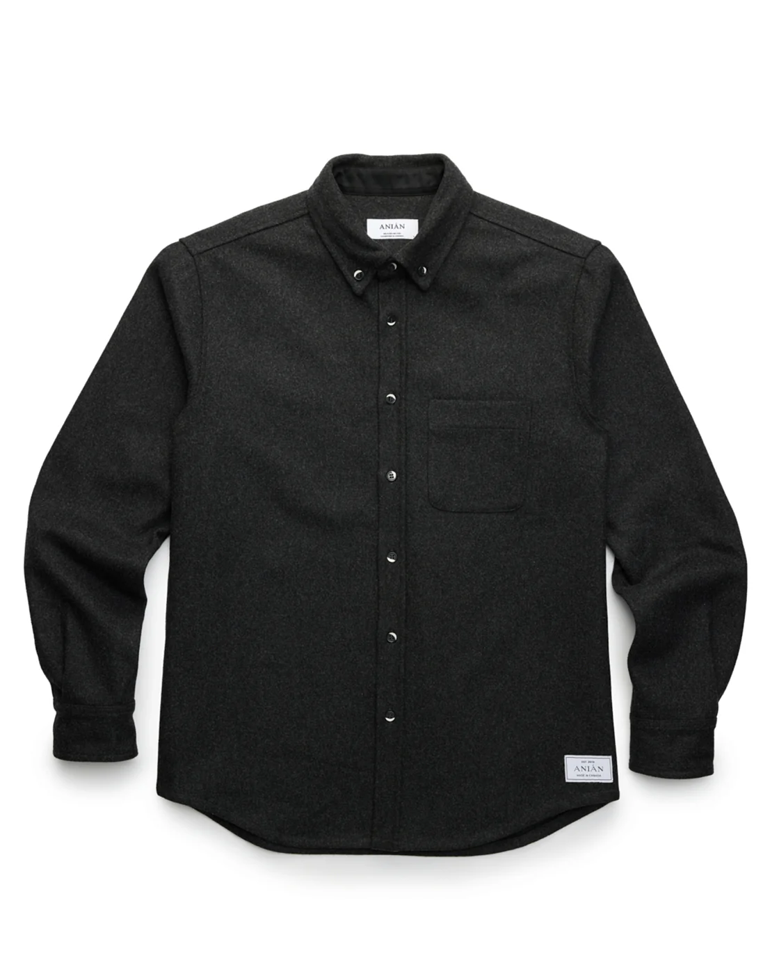 Relaxed Melton Wool Shirt (600GSM)