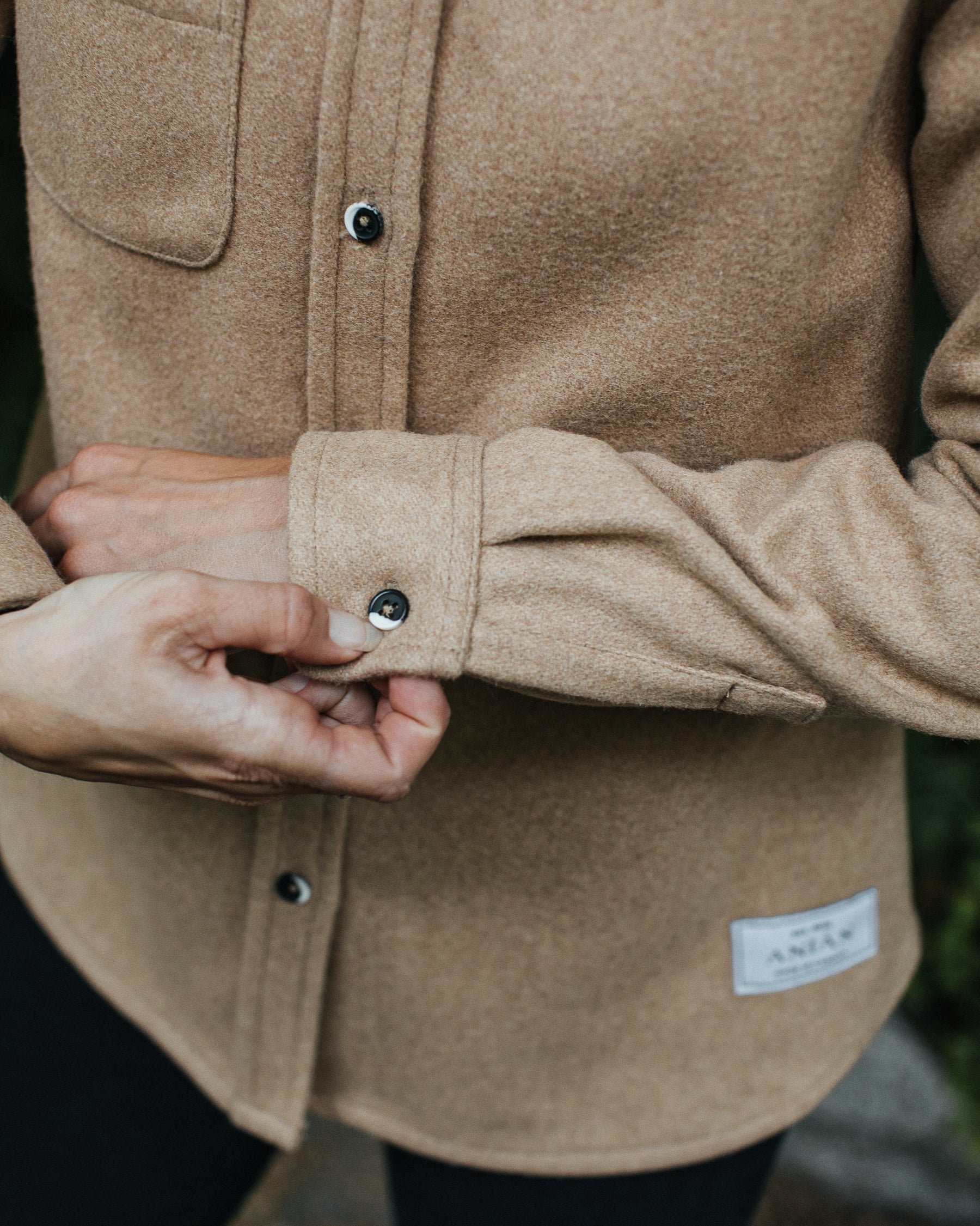 Modern Melton Wool Shirt (W) - Image 10