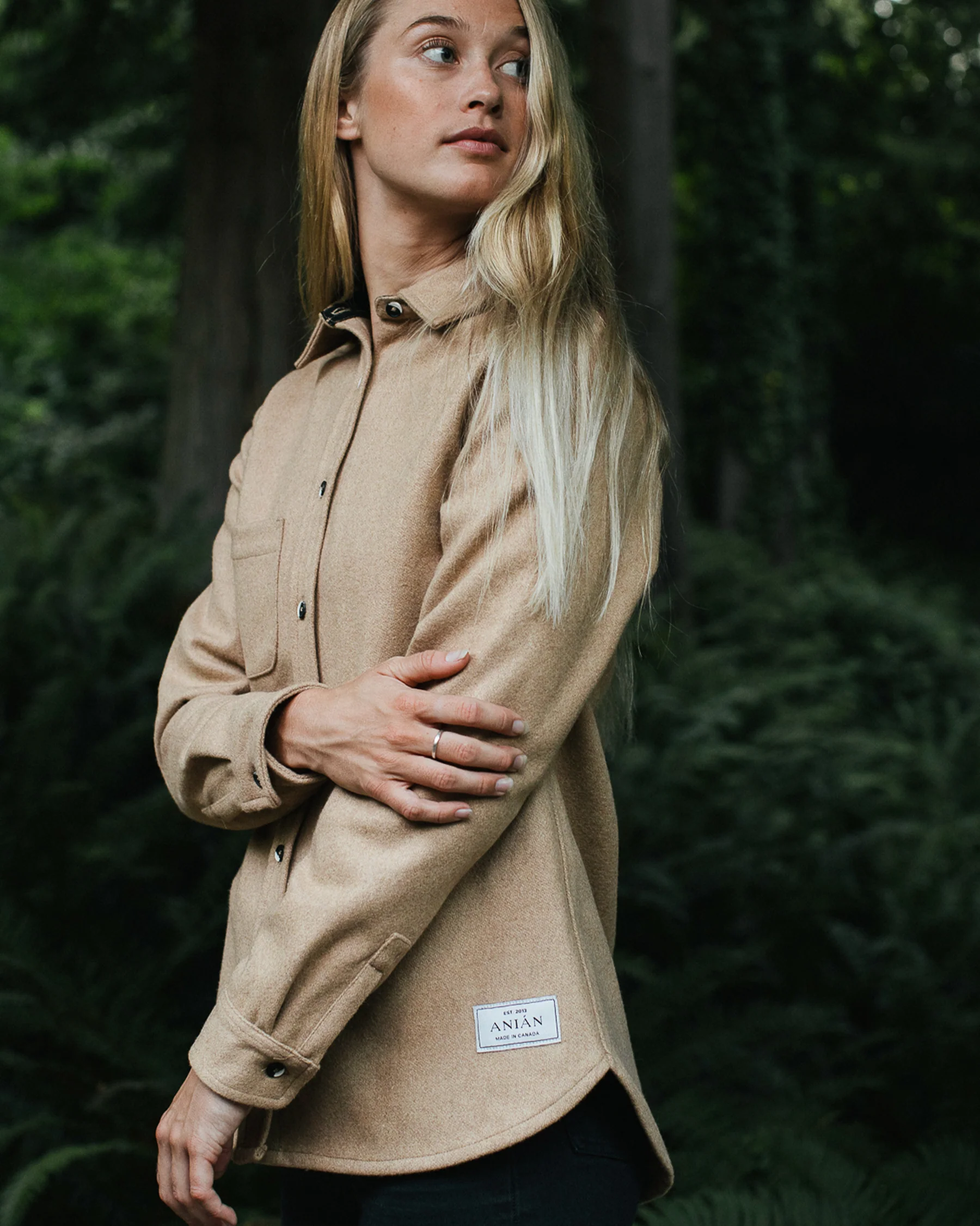 Modern Melton Wool Shirt (W) - Image 11