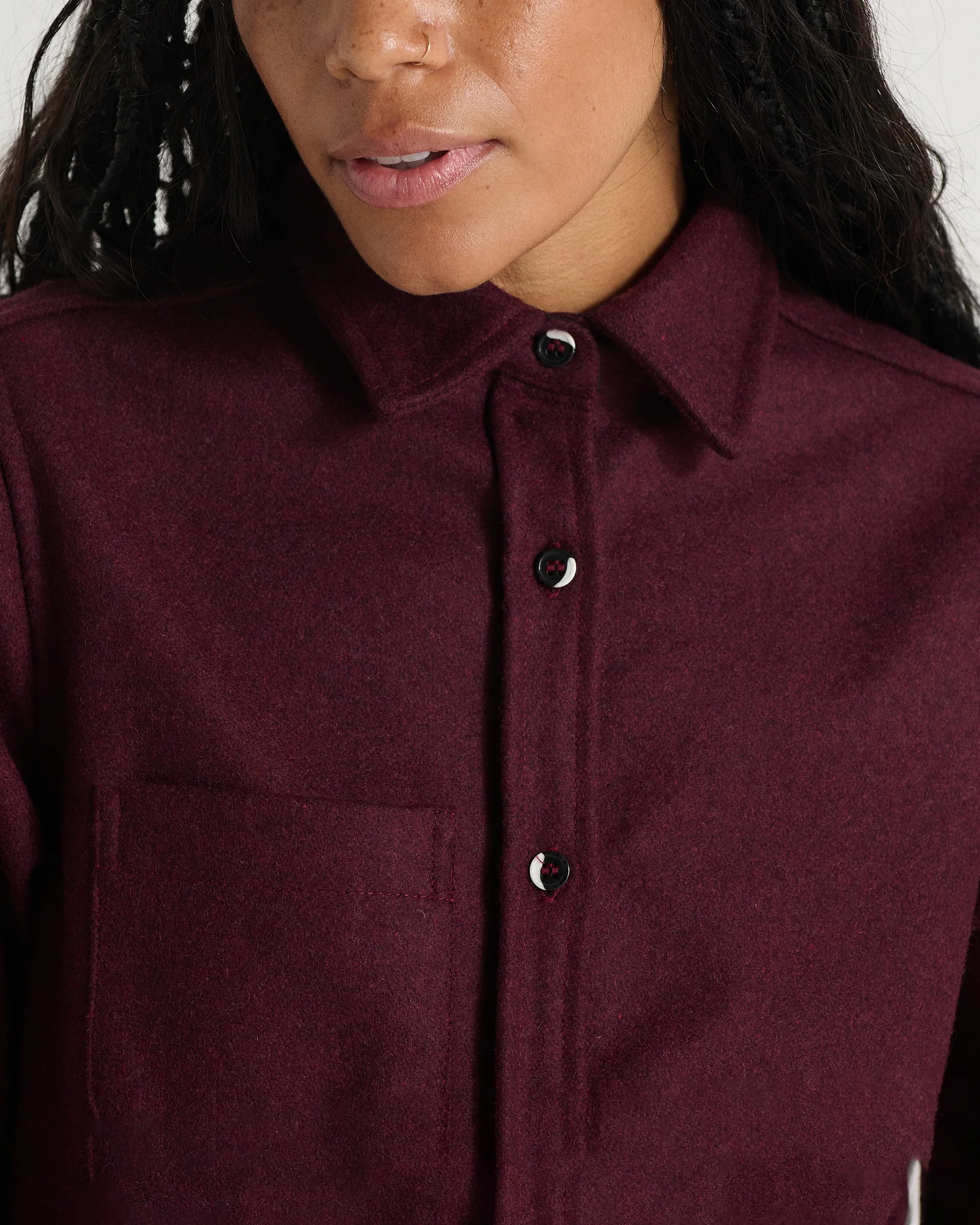Modern Melton Wool Shirt (W) - Image 17
