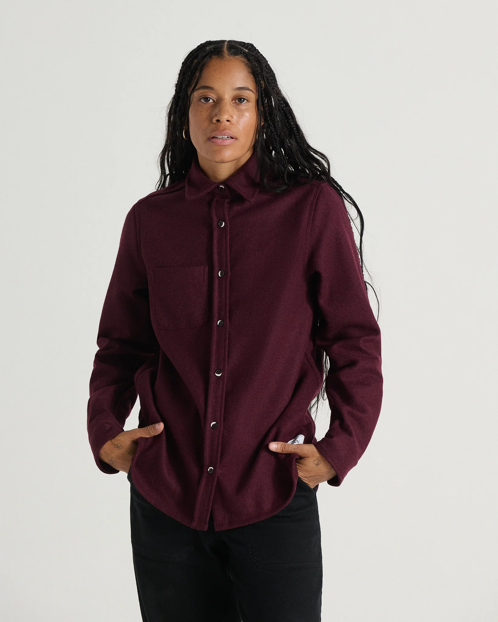 Modern Melton Wool Shirt (W) - Image 18