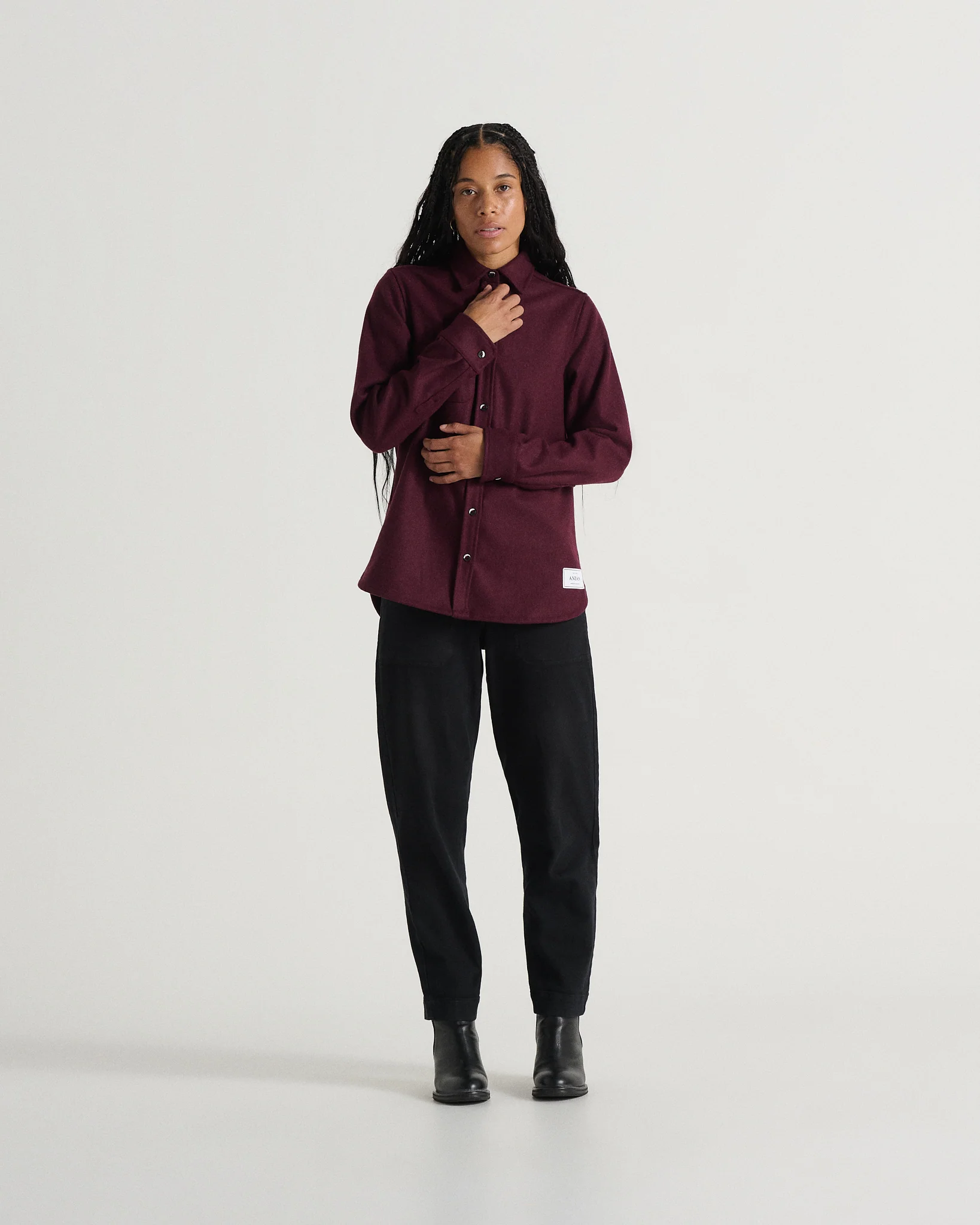 Modern Melton Wool Shirt (W) - Image 19