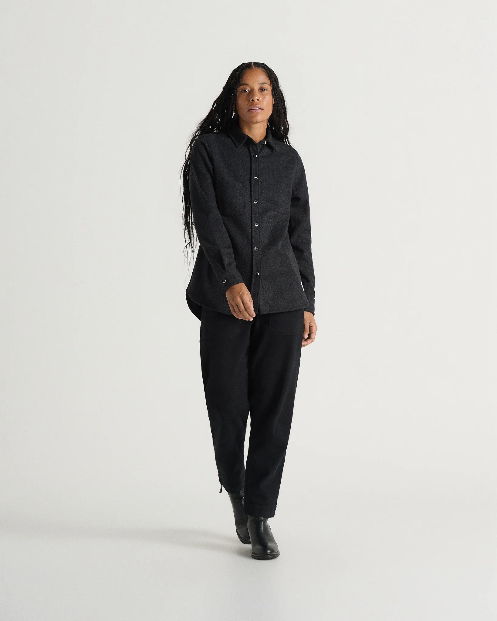 Modern Melton Wool Shirt (W) - Image 30