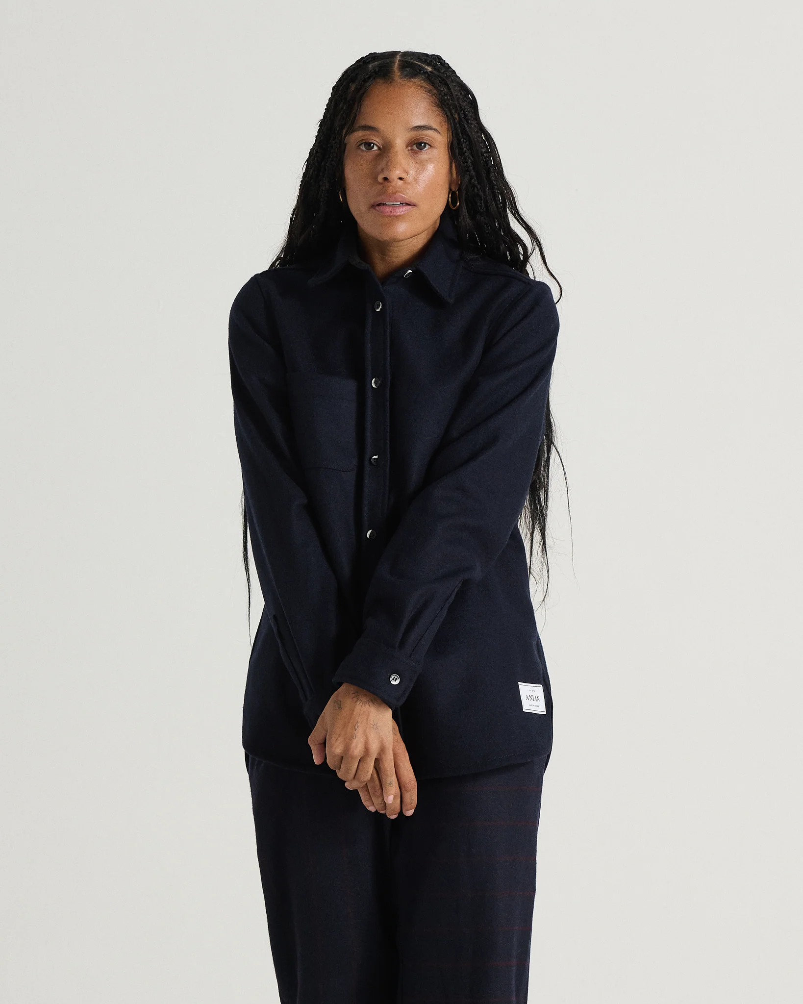 Modern Melton Wool Shirt (W) - Image 33