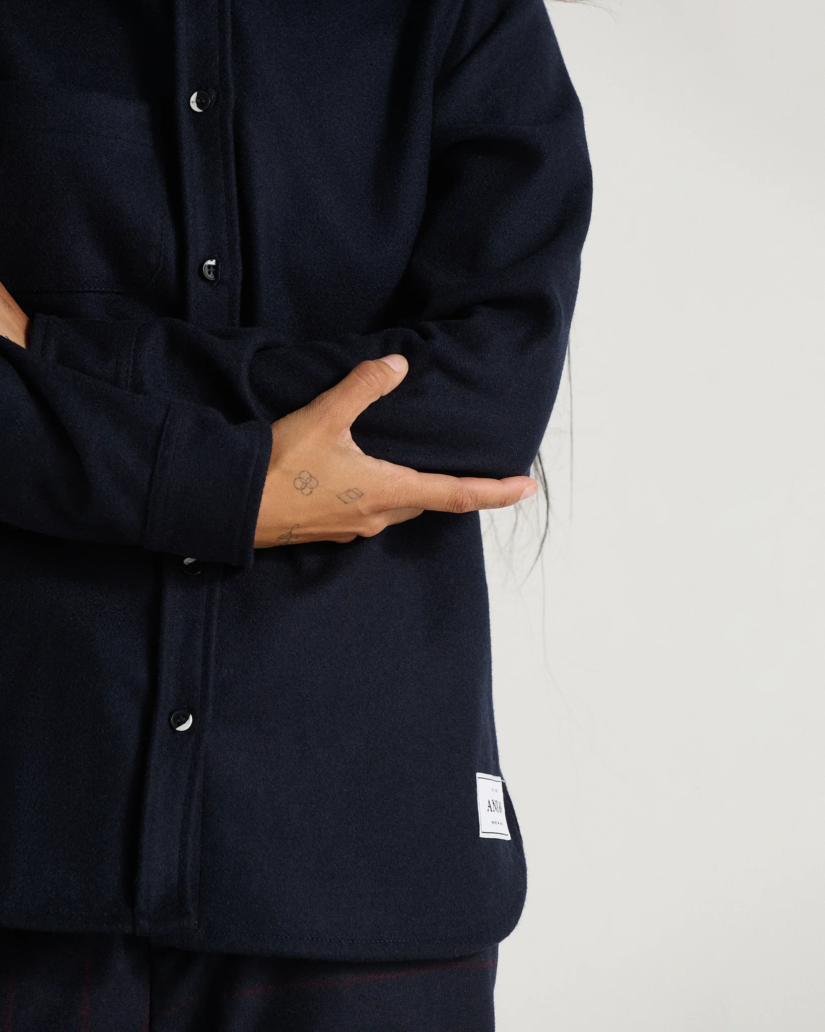 Modern Melton Wool Shirt (W) - Image 34