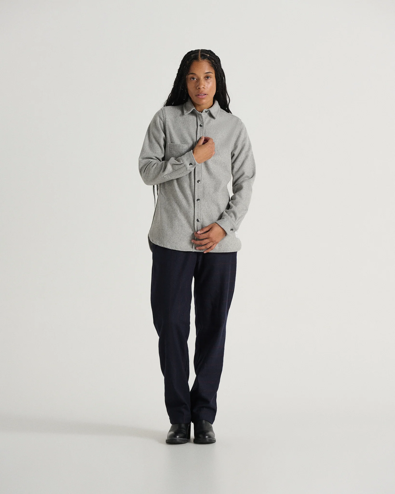 Modern Melton Wool Shirt (W) - Image 41
