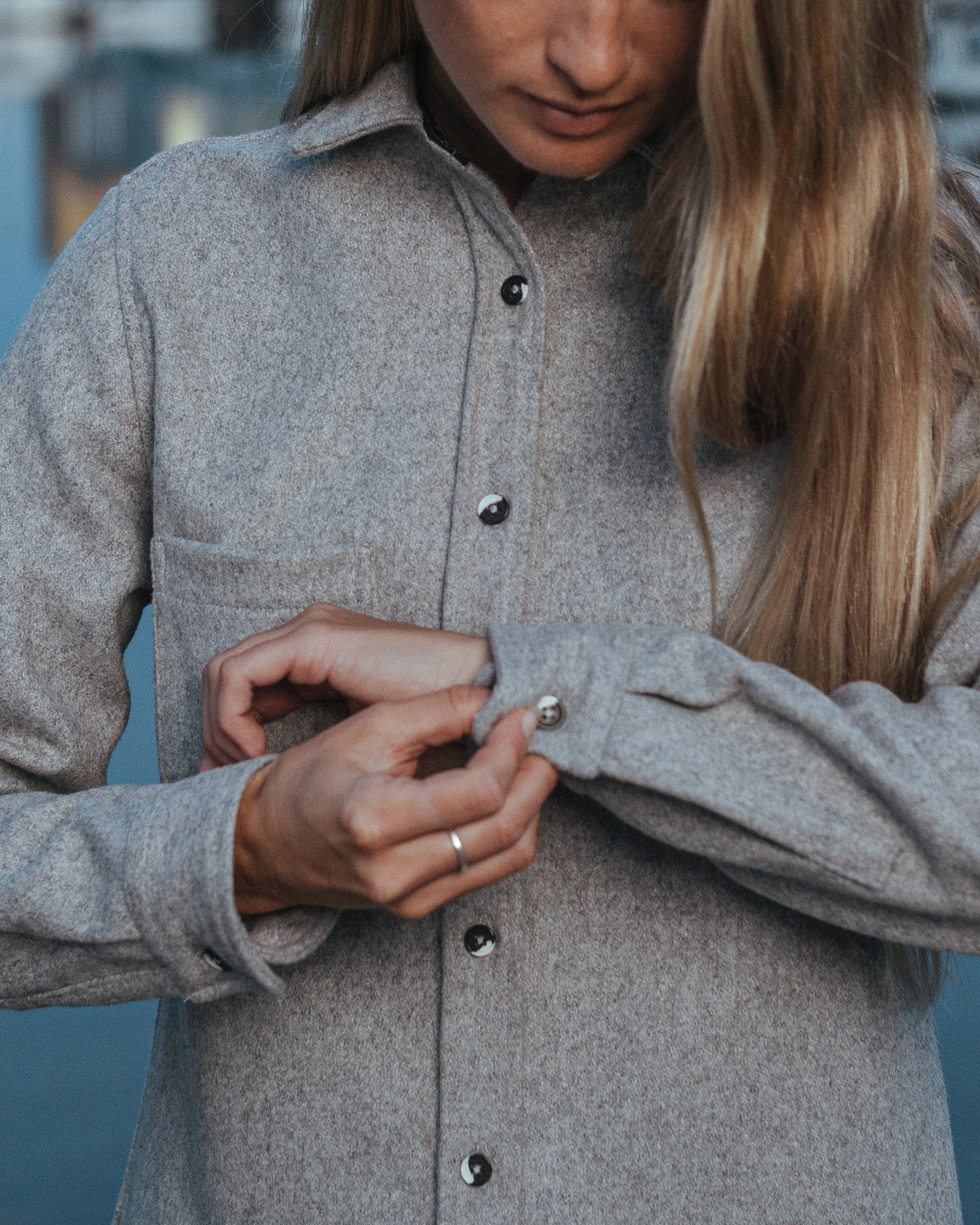 Modern Melton Wool Shirt (W) - Image 47