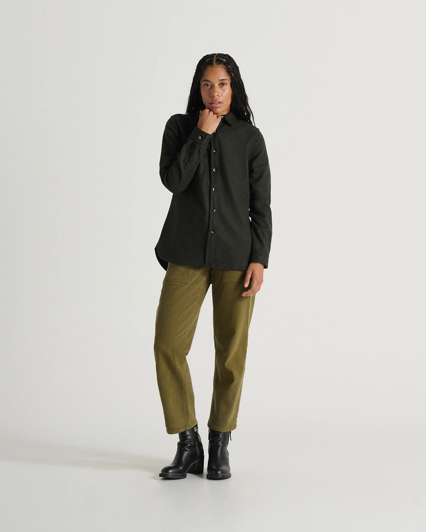 Modern Melton Wool Shirt (W) - Image 6